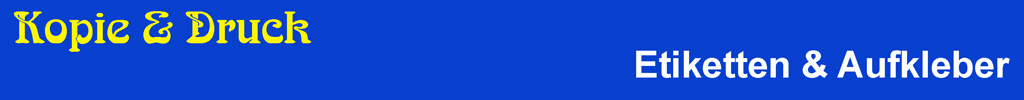 Etiketten und Aufkleber