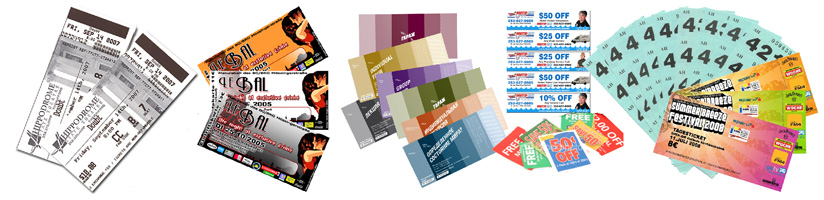 Lose und Eintrittskarten